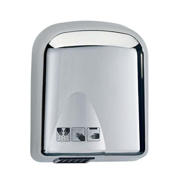 Secador de manos Acero Inoxidable brillante de bajo ruido 1650 watts