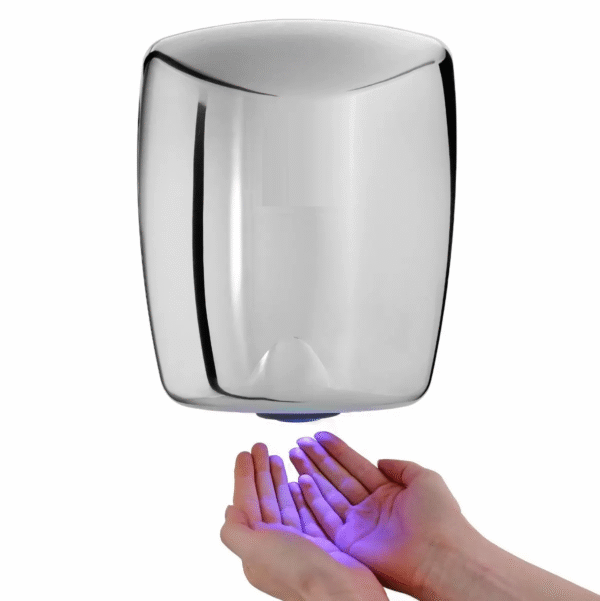 Secador de manos A Inox brillante ruido moderado secado rápido 1350 watts