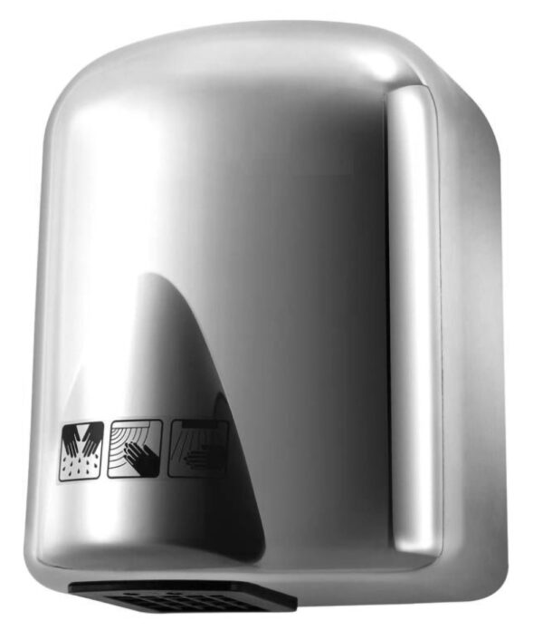 Secador de manos Acero Inoxidable brillante de bajo ruido 1650 watts - Image 2